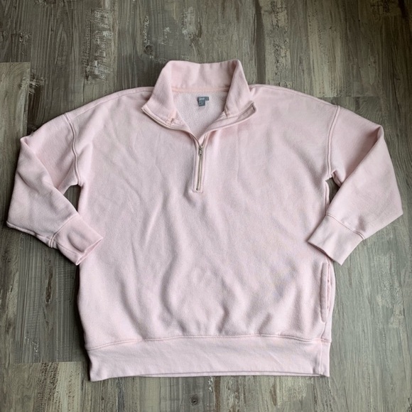 aerie quarter zip tunic sweatshirt